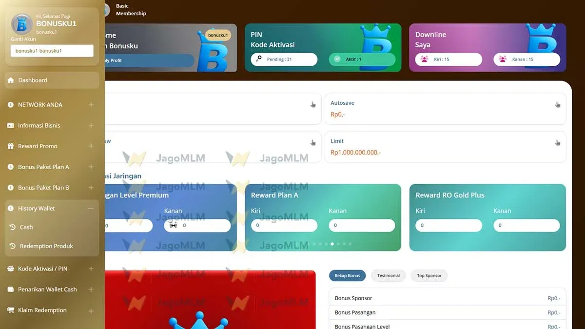 Jasa Website MLM Murah Oke Gud Mantabbb